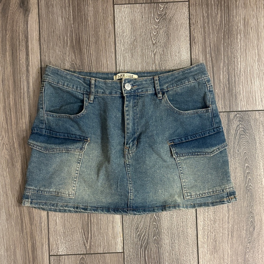 Lucky Brand Dark Blue Mini Skirt